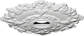 img 3 attached to 🏢 Ekena Millwork CM18RL Riley Ceiling Medallion - 18"OD x 3 1/2"ID x 1 1/2"P - Factory Primed - Fits Canopies up to 4 5/8