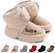 👶 stay-on booties: non-skid baby slippers socks for newborn boys and girls - toddler infant first walkers logo