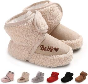 img 2 attached to 👶 Stay-On Booties: Non-Skid Baby Slippers Socks for Newborn Boys and Girls - Toddler Infant First Walkers