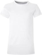 hanes girls essential tee white logo