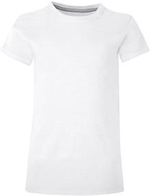 img 1 attached to Hanes Girls Essential Tee White