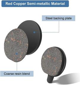 img 3 attached to Semi Metal Brake Pairs Electric Scooter