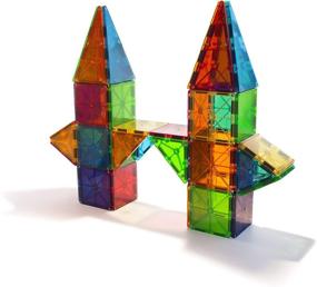 img 1 attached to 🧩 Magna Tiles 100 Piece Clear Colors: Award-Winning Building Toy for Kids