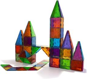 img 2 attached to 🧩 Magna Tiles 100 Piece Clear Colors: Award-Winning Building Toy for Kids