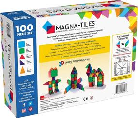 img 3 attached to 🧩 Magna Tiles 100 Piece Clear Colors: Award-Winning Building Toy for Kids