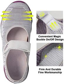 img 2 attached to 👟 FitVille Women's Slip-On Shoes | Lightweight & Breathable | Synthetic Fabric | Soft Memory Foam Sole | Ideal for Indoor & Outdoor Walking