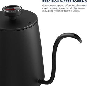 img 2 attached to ☕ Barista Standard Normcore Gooseneck Kettle with Thermometer - 1.2L/34oz - Ideal for All Stovetops