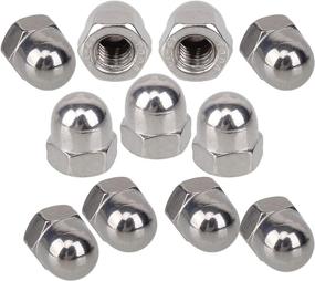 img 4 attached to 🔩 RDEXP 304 Stainless Steel Acorn Dome Cap Head Hex Nuts - Pack of 10 (M6) - Durable & Reliable Fasteners for Various Applications