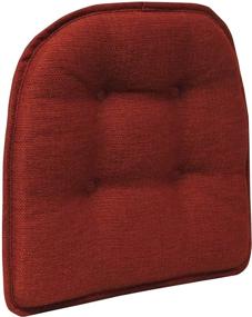 img 2 attached to Flame Omega Gripper Tufted Furniture Safe Non-Slip Dining Chair Cushion - Klear Vu 414307-289P (4 Pack)