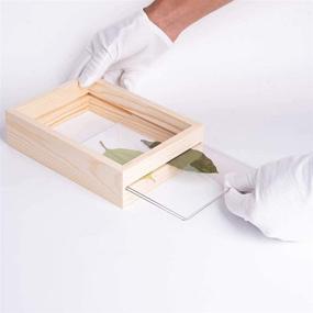 img 1 attached to 🖼️ LONGWIN 8x8 Wood Picture Frames: Showcase Botanical Beauty with Double Sided Acrylic Design for Plant Specimens, Dried Leaves, and Flower Displays – Perfect Table Decoration