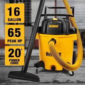 img 2 attached to DEWALT DXV16PA Poly Wet/Dry Vacuum 16-Gallon - Powerful Yellow Vac with Acc - Dimensions 20.87 x 20.08 x 29.72