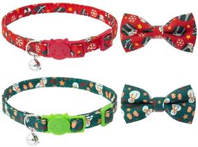 img 4 attached to HOMIMP Christmas Collar Breakaway Adjustable