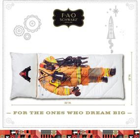 img 1 attached to 🔥 Explore Imaginary Adventures with FAO Schwarz Firefighter Sleeping Bag: A Perfect Companion for Dreamy Heroes