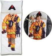 🔥 explore imaginary adventures with fao schwarz firefighter sleeping bag: a perfect companion for dreamy heroes logo