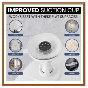 img 1 attached to Fogless Shaving Suction Cup Shatterproof Portable