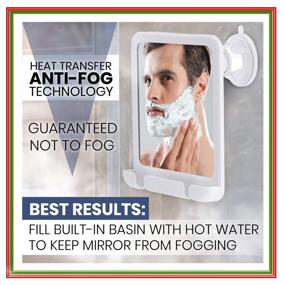 img 3 attached to Fogless Shaving Suction Cup Shatterproof Portable