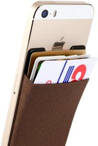 img 3 attached to Sinjimoru Credit Card Holder and Stand for iPhone and Android with Men's Accessories