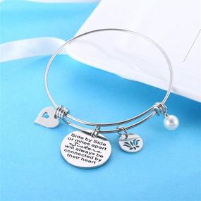 img 1 attached to 👭 Sister Bracelets: Stylish Expandable Bangles for Sisters - Perfect Gifts for Girls and Best Friends