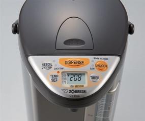 img 3 attached to Zojirushi America Corporation 5-Liter Vacuum-Electric Hybrid 🔥 Water Boiler: Efficient & Stylish Stainless Dark Brown Dispenser