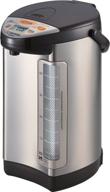 zojirushi america corporation 5-liter vacuum-electric hybrid 🔥 water boiler: efficient & stylish stainless dark brown dispenser логотип