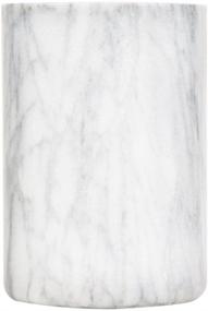 img 2 attached to Premium Natural White Marble Wine Bottle Cooler - Elegant 6 x 4-Inch Wine Bottle Chiller