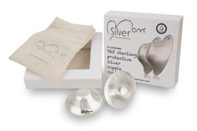 img 1 attached to Silvermom XL Silver Cups - Soothing and Healing Breast Shields for Nursing Mothers with Sore Nipples During Lactation - Happy Baby Feeding (X-Large), 2 Count (Pack of 1)