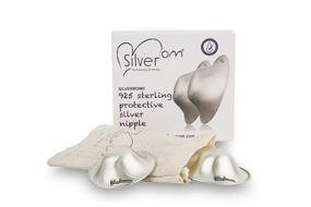 img 3 attached to Silvermom XL Silver Cups - Soothing and Healing Breast Shields for Nursing Mothers with Sore Nipples During Lactation - Happy Baby Feeding (X-Large), 2 Count (Pack of 1)
