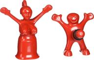 🍷 fairly odd novelties sir mrs. perky novelty wine bottle stopper set - red, one size: spicing up your wine moments логотип