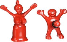 img 1 attached to 🍷 Fairly Odd Novelties Sir Mrs. Perky Novelty Wine Bottle Stopper Set - Red, One Size: Spicing Up Your Wine Moments