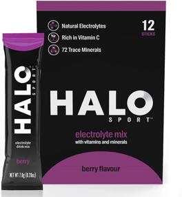 img 4 attached to 🍇 Halo: Organic Hydration Powder Packets – Berry Flavor - 12 Servings (5g Each) - Essential Vitamins + Minerals + Electrolytes - Vegan, Kosher - Immunity Boosting Drink