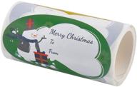 натуралабель 50 наборов рождественских наклеек и этикеток - уникальные дизайны - 2 1/4 x 3 1/2 дюйма логотип