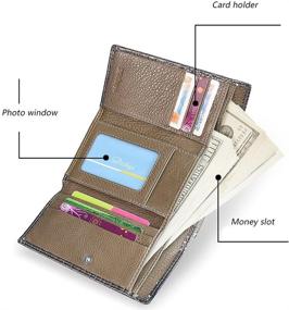 img 2 attached to Dicihaya Wallets Genuine Leather Holders Women's Handbags & Wallets for Wallets