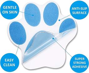 img 3 attached to Booluee Non Slip Anti Slip Footprint Appliques Bath