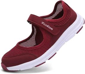 img 2 attached to SAGUARO Breathable Walking Sneakers Lightweight Women's Shoes for Athletic