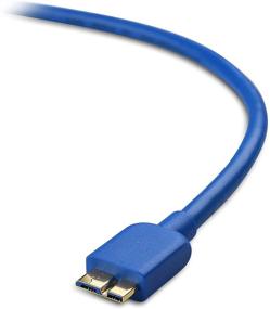 img 1 attached to 🔵 Cable Matters 3 ft Short Blue Micro USB 3.0 Cable (USB to USB Micro B Cable)