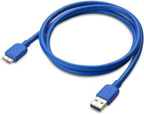 img 3 attached to 🔵 Cable Matters 3 ft Short Blue Micro USB 3.0 Cable (USB to USB Micro B Cable)