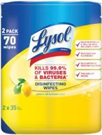 lysol disinfecting wipes lemon blossom cleaning supplies logo