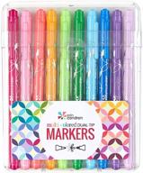 vibrant erin condren dual-tip markers - 10 piece pack for drawing, coloring, and art - fine and standard tips - suitable for kids and adults logo