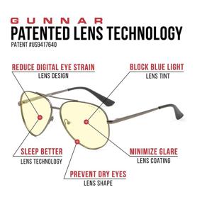 img 1 attached to Очки для игр и компьютера GUNNAR - Maverick, розовое золото, янтарный тон: блокируют 65% синего света для улучшенной производительности.