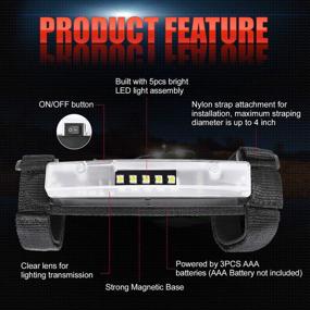 img 2 attached to 🔦 OFFROADTOWN Universal Roll Bar Mount: Versatile LED Light Mount for Off-Road Adventures