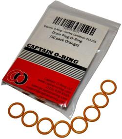 img 3 attached to 🔶 Harley Davidson Oil Drain Plug Oring Replacement - 50 Pack, #11105 (Orange Color)