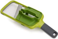 🥗 joseph joseph multi handheld mandoline slicer with food grip, adjustable blades - dishwasher safe, green, one-size logo