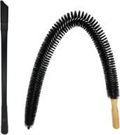 🧹 dryer vent cleaning kit - 30" flexible lint brush for dryer cleaning, 24" universal vacuum attachment for dryer vent with compatibility for vacuum hoses 1.5" or smaller logo