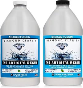 img 4 attached to 🎨 Crystal Clear Epoxy Resin Art Kit - Perfect for Coating, Casting, Resin Art, and More!