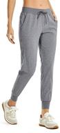 crz yoga lightweight joggers with pockets: comfortable drawstring workout and running pants for women логотип