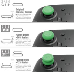 img 3 attached to 🎮 Enhance Gaming Precision with Skull & Co. Skin, CQC and FPS Thumb Grip Set for Nintendo Switch Pro & PS5 / PS4 Controllers - Black, 3Pairs(6pcs)