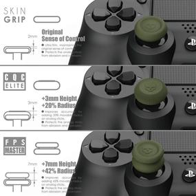 img 1 attached to 🎮 Enhance Gaming Precision with Skull & Co. Skin, CQC and FPS Thumb Grip Set for Nintendo Switch Pro & PS5 / PS4 Controllers - Black, 3Pairs(6pcs)