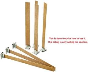 img 1 attached to Homepal 50PCS Wood Candle Wick Anchors Base Clips - Candle Making Supplies for Wooden Wicks