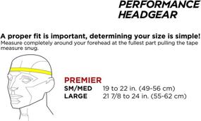 img 2 attached to 🔵 Maximize Protection and Performance with Full 90 Sports Premier Performance Soccer Headgear, Navy, Small/Medium