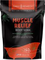 daily remedy epsom salt muscle relief body soak - made in usa - deep soak for body aches, muscle pain, joint soreness, and tired muscles. logo